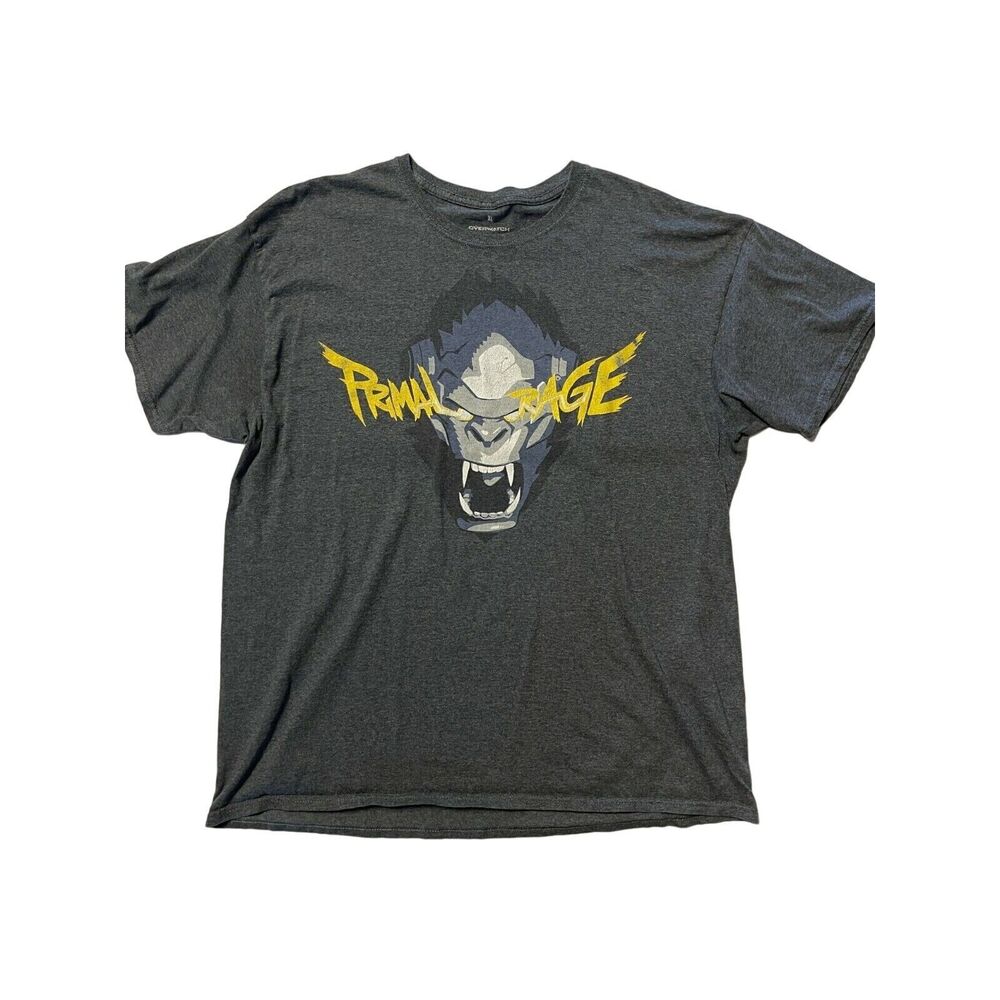 Blizzard Overwatch Rampage Shirt Grey Men’s - Loot Crate Size XL Cotton Blend